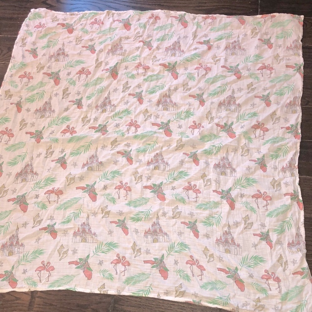 Little Hometown Florida print baby blanket
